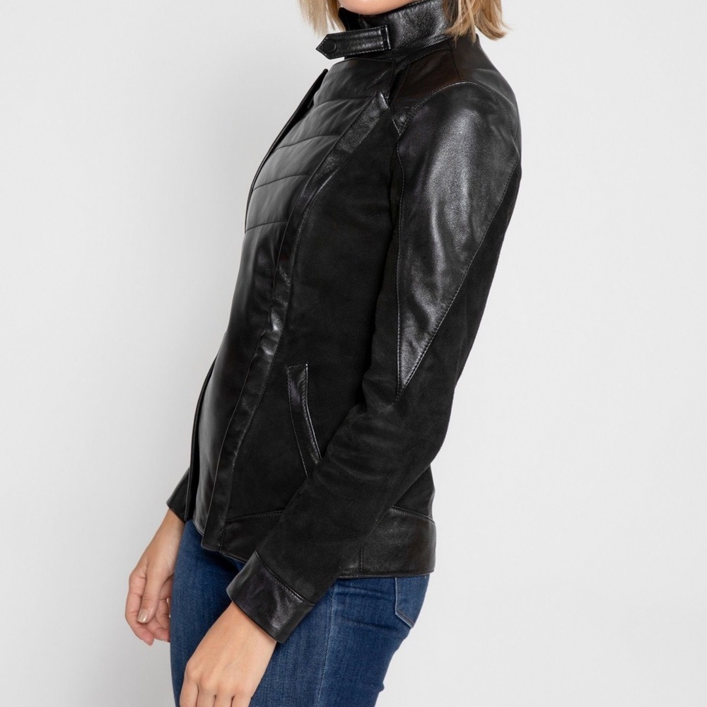 Genuine leather Jacket with suede